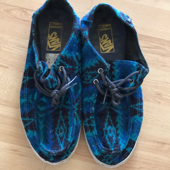 vans pendleton blue